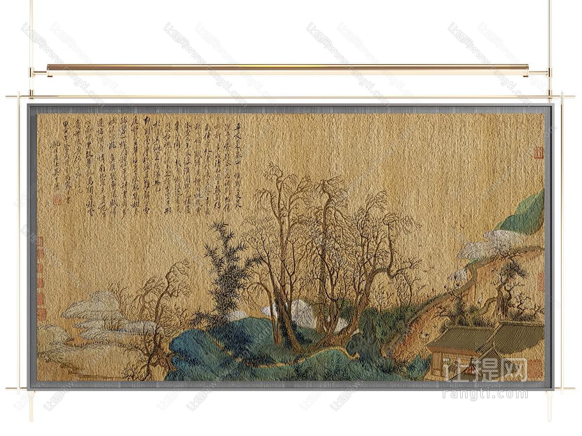 新中式装饰画 山水画 挂画