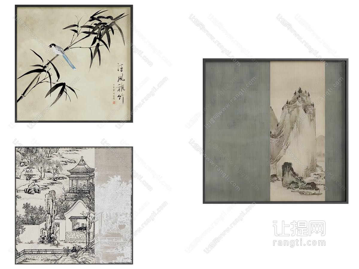 新中式挂画 新中式挂画 装饰画