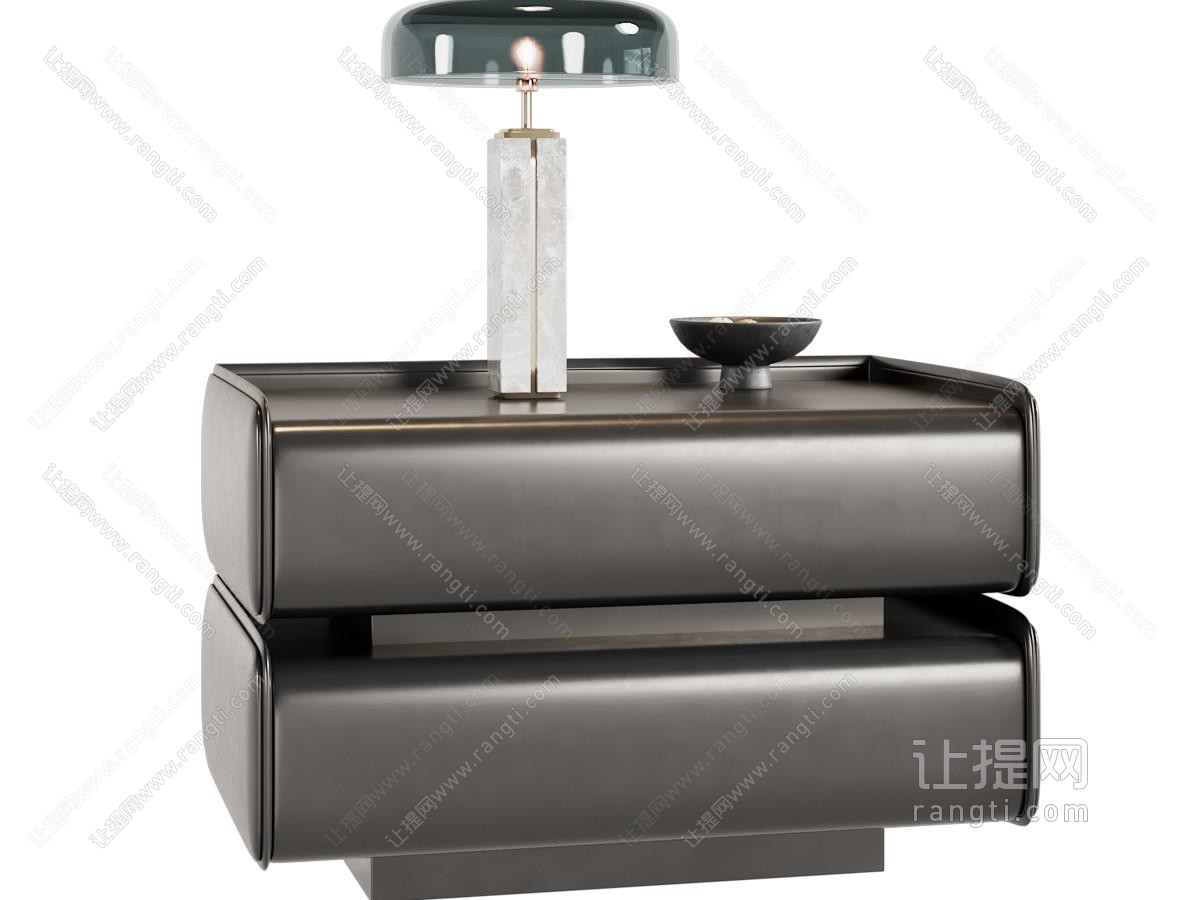 现代床头柜