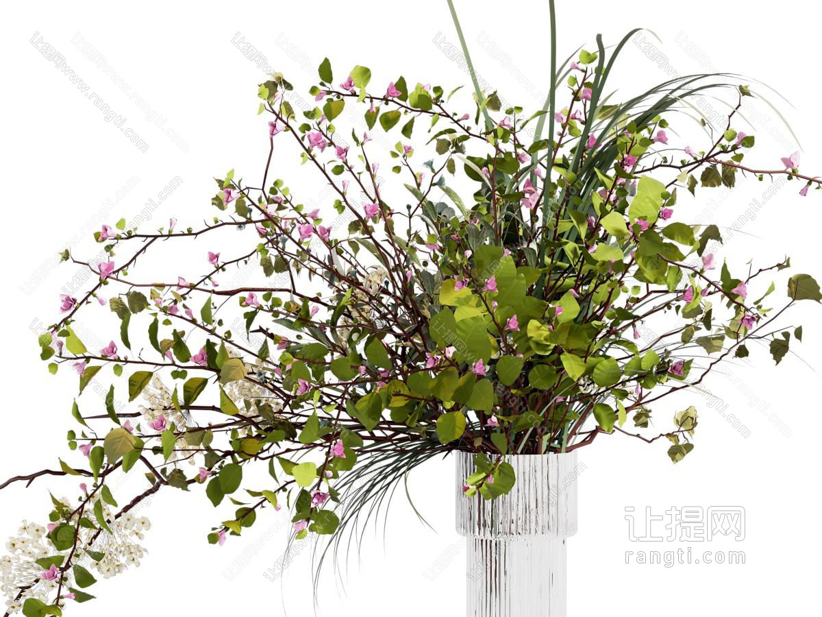 花瓶花艺 玻璃花瓶 水培绿植