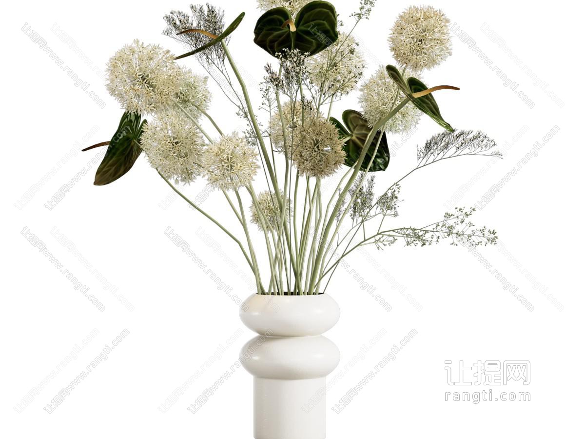 现代新中式花艺 花瓶 花艺 花束