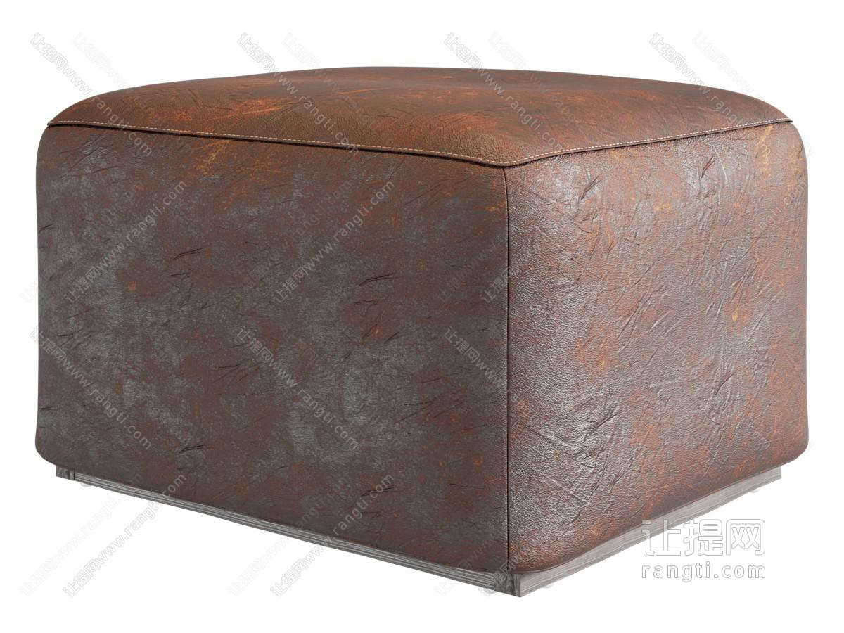 中古复古沙发凳 仿古皮革凳 沙发凳 梳妆凳