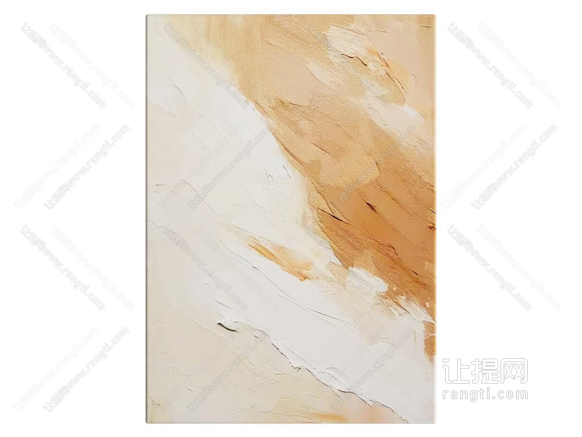 奶油侘寂挂画