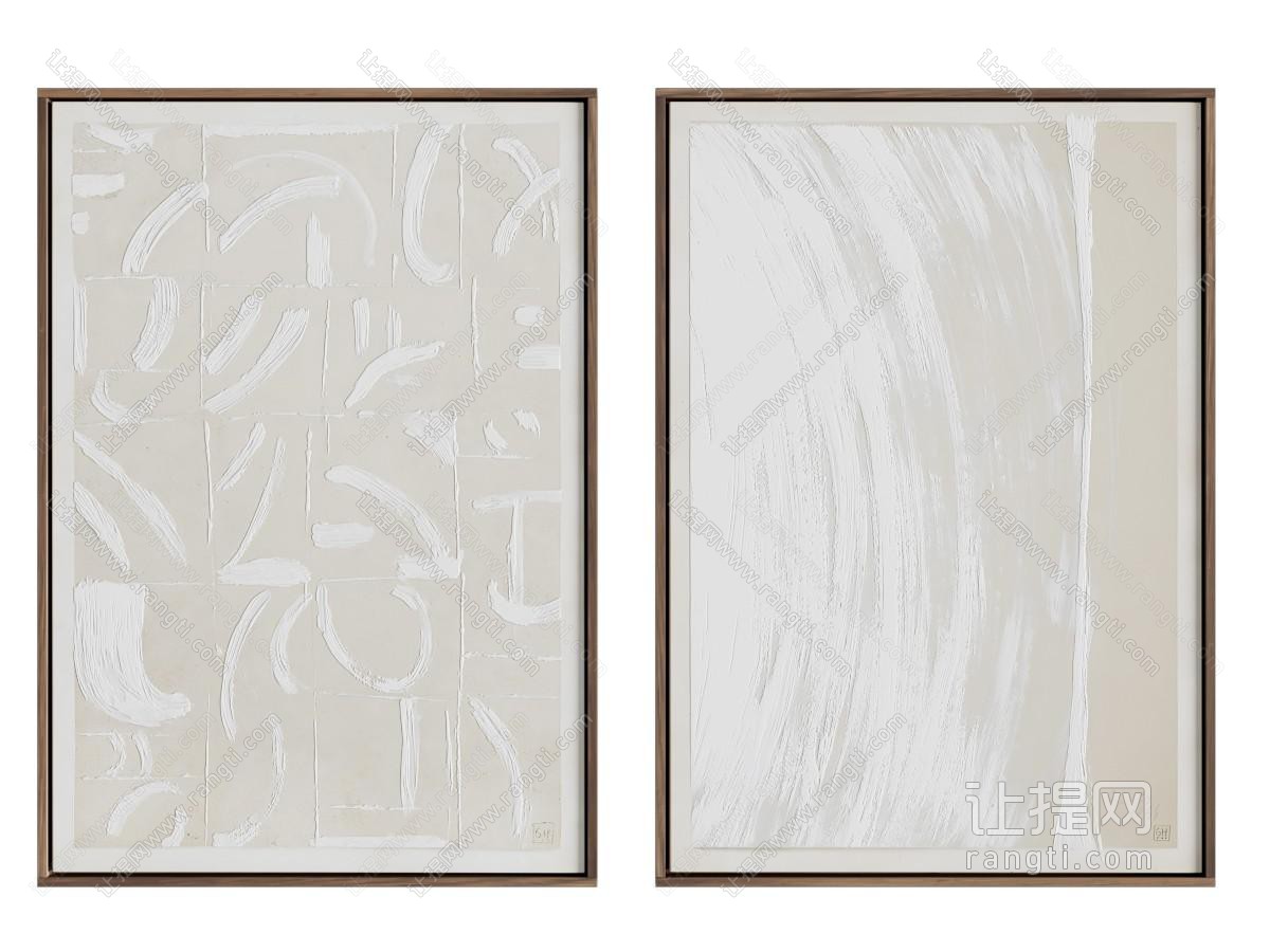 现代装饰画 木框装饰画