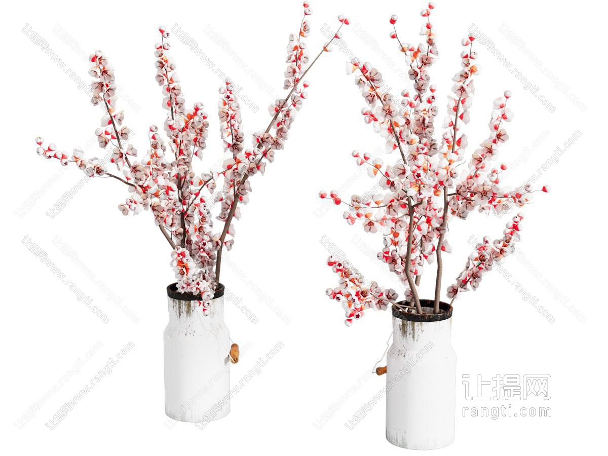 现代花瓶花卉