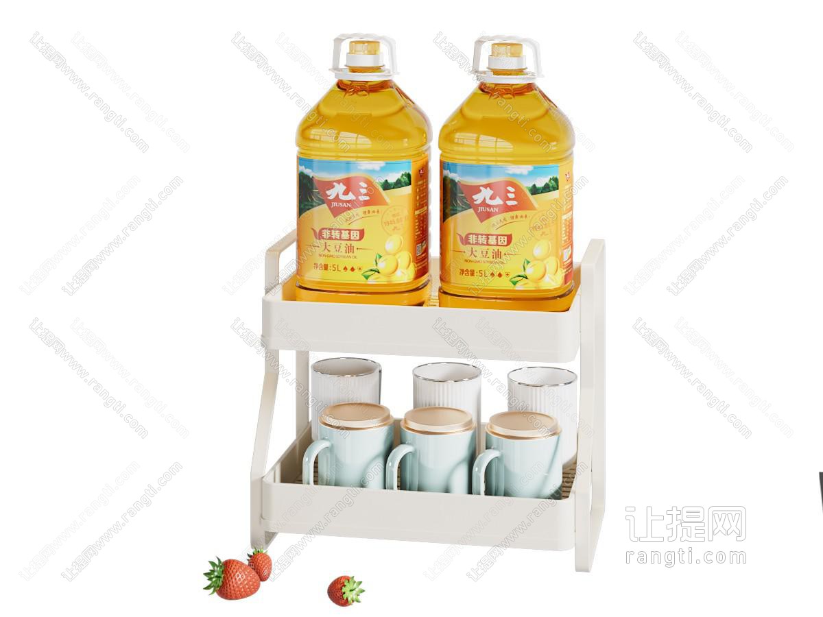 现代粮油收纳柜