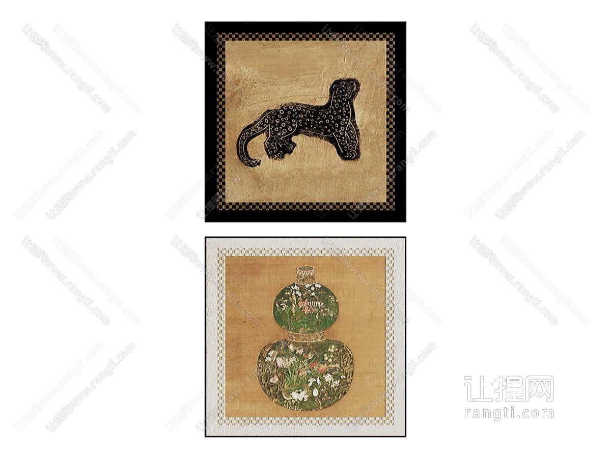 中古侘寂挂画 油画 书房挂画 床头挂画 客厅挂画 玄关