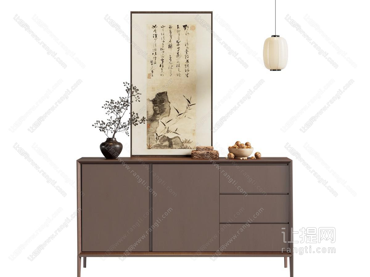新中式玄关柜 边柜