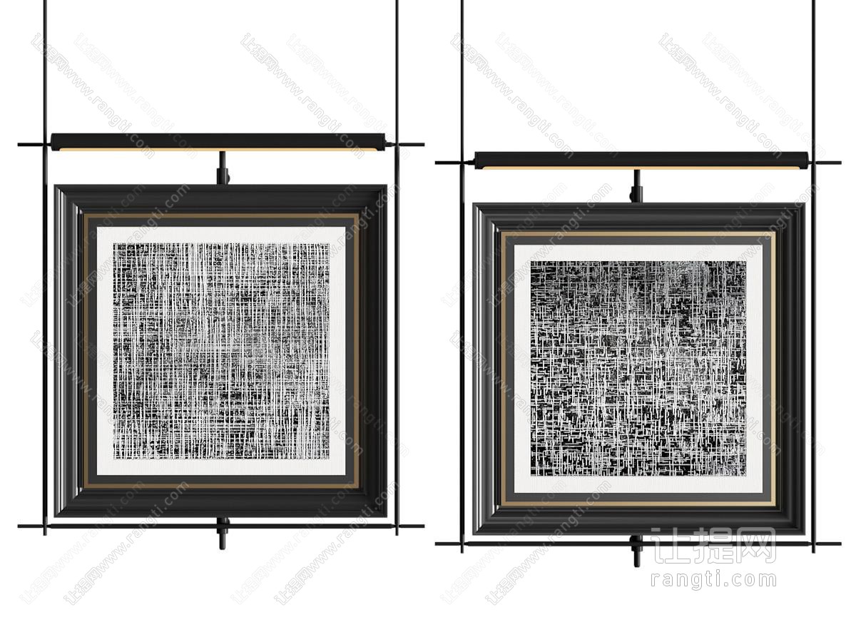 现代中古挂画 中古风装饰画 抽象装饰画 黑白装饰画 现