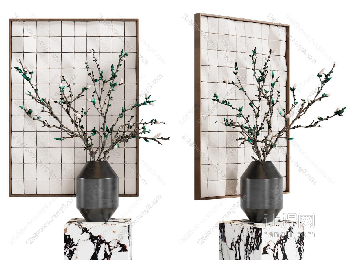现代干枝花艺摆件