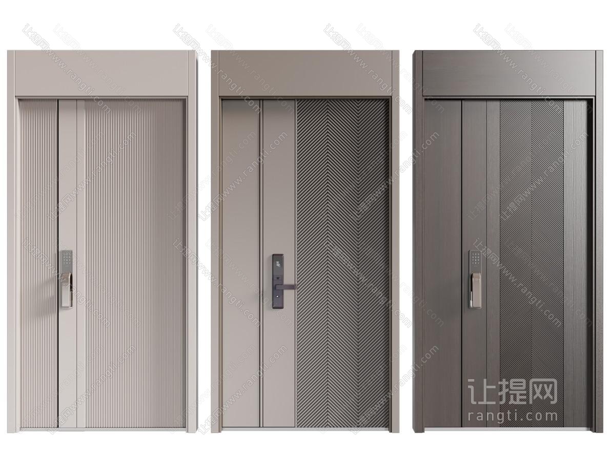 现代奶油门组合