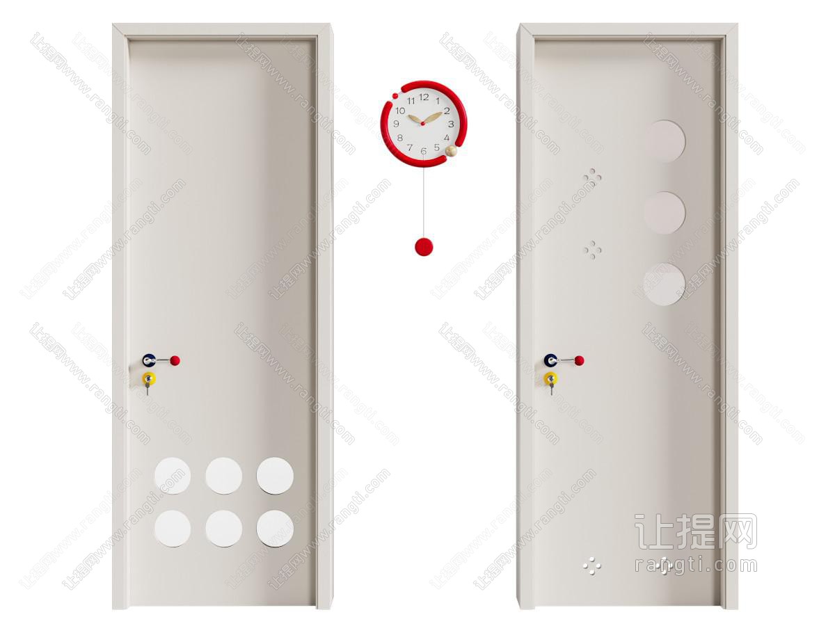 现代奶油单开门