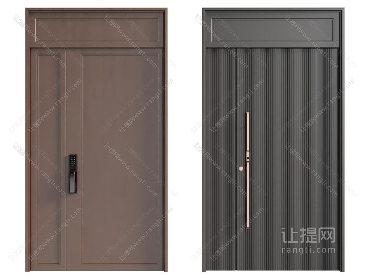 现代单开门