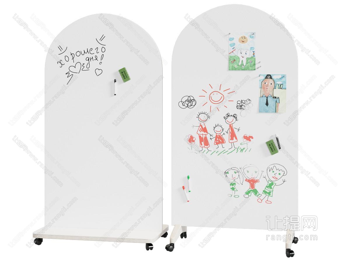 办公用品 儿童画板 移动白板