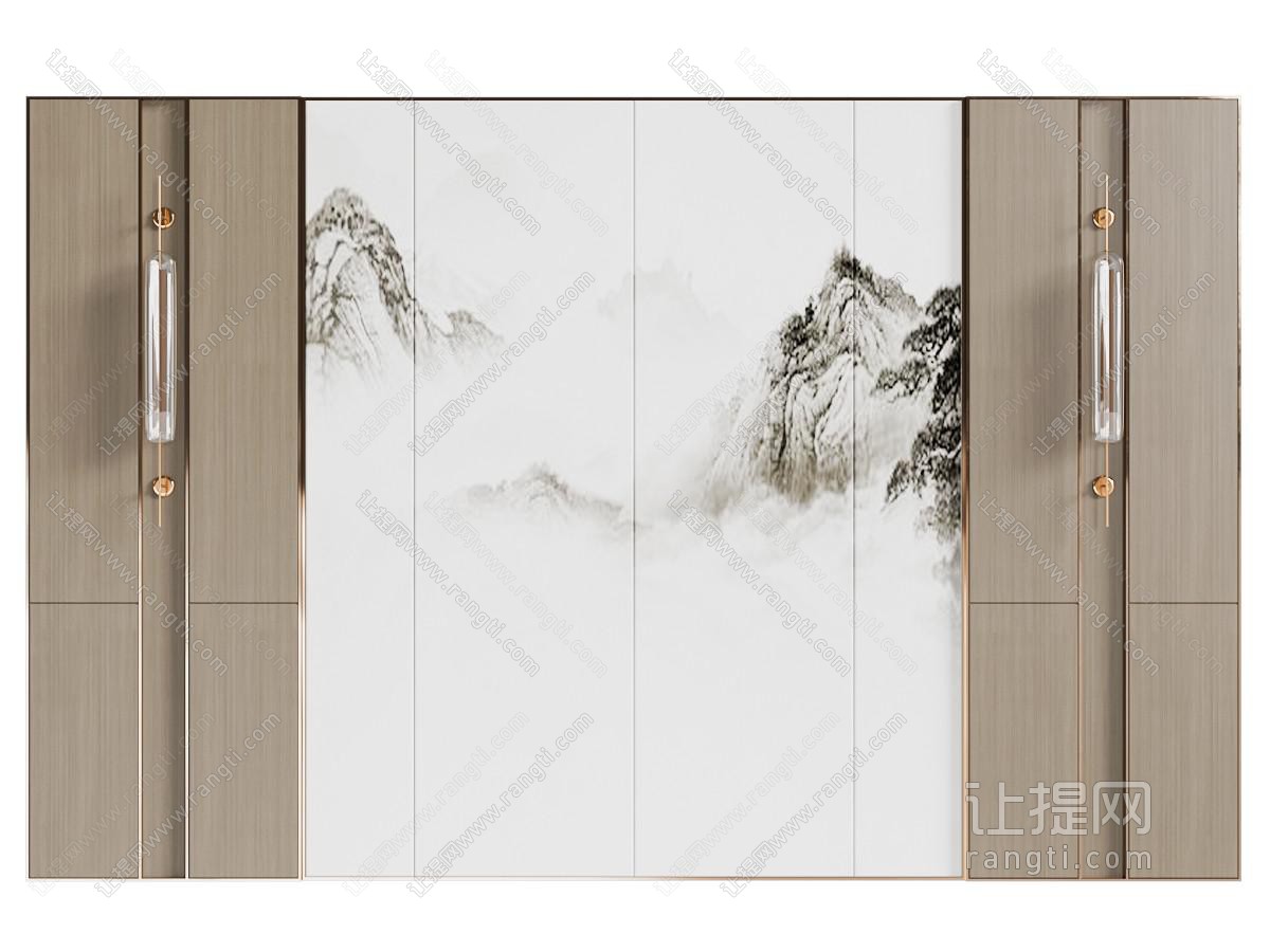 新中式沙发背景墙