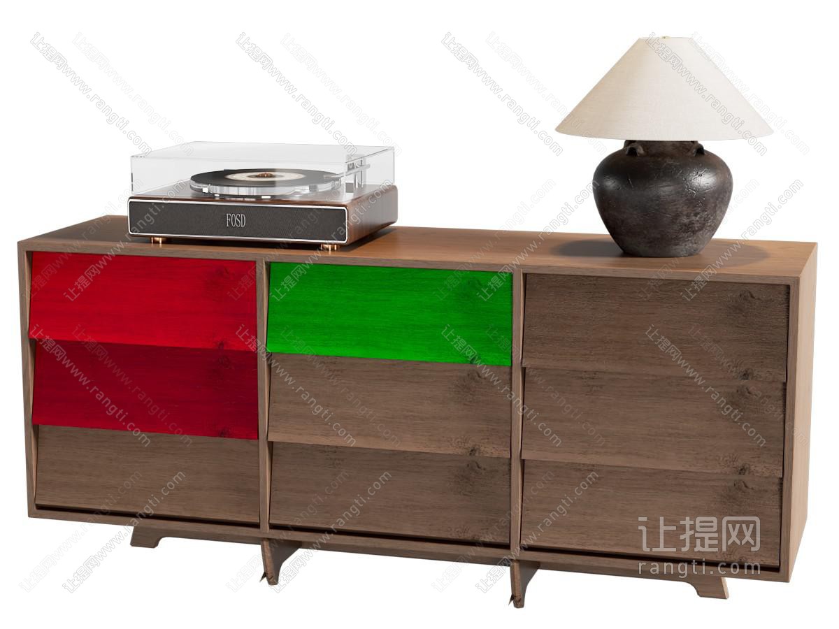 中古侘寂玄关柜 抽屉柜