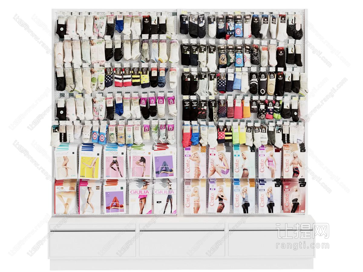 现代袜子展示货架