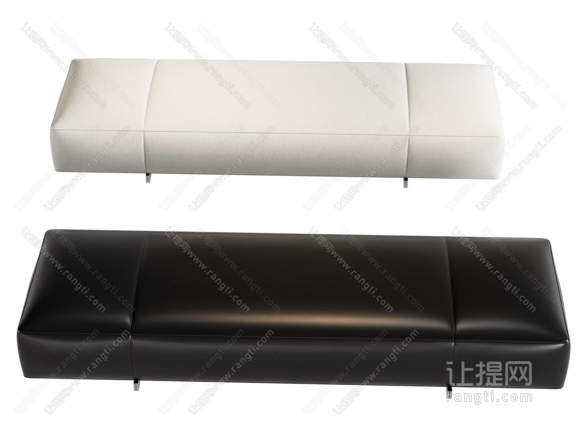 意式皮革沙发凳 换鞋凳