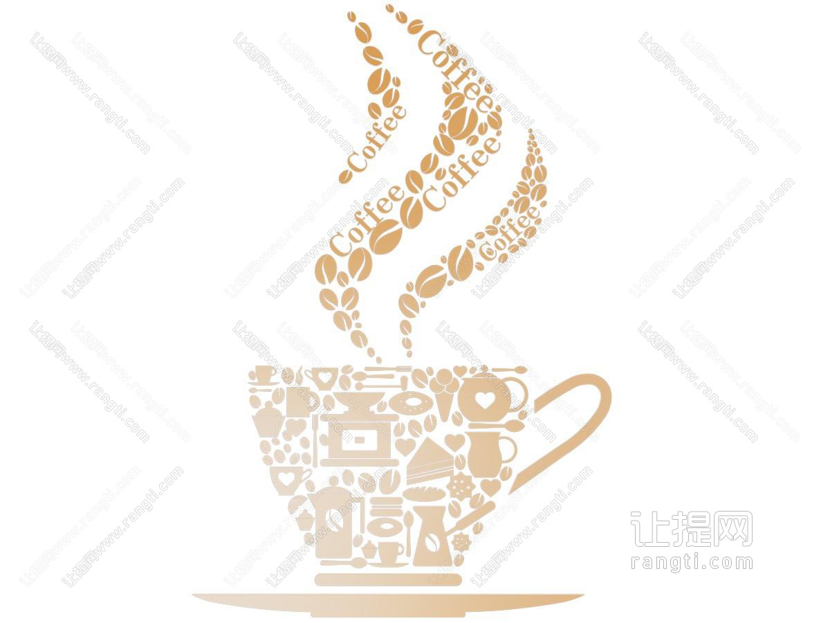 咖啡杯图标 墙饰挂件