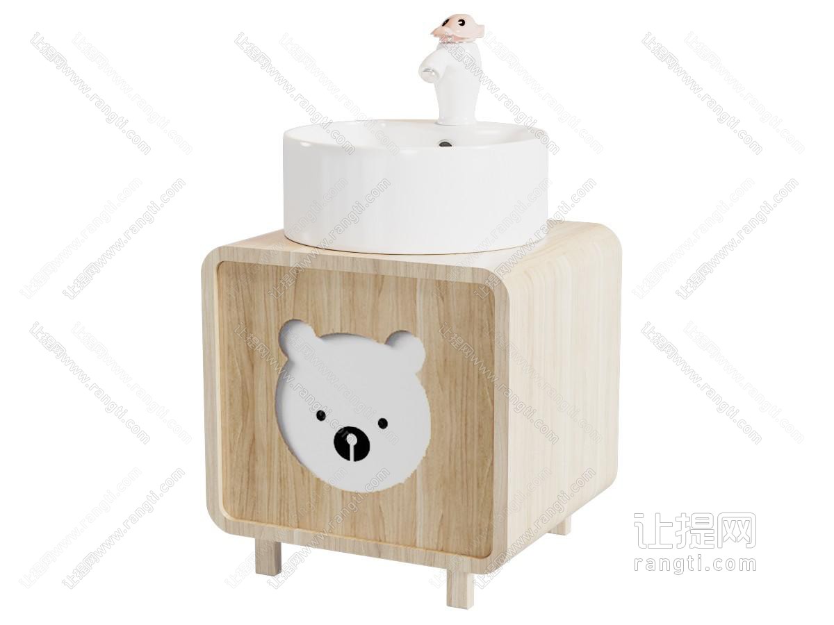 现代儿童洗手台
