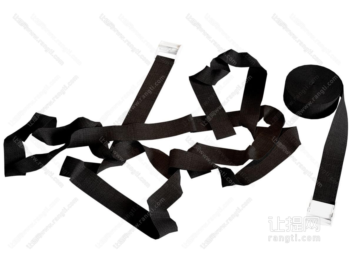 现代黑色织带绑带 货物捆绑固定工具