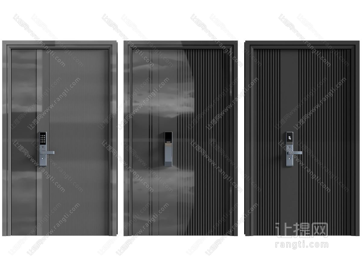 现代入户门 防盗门 子母门