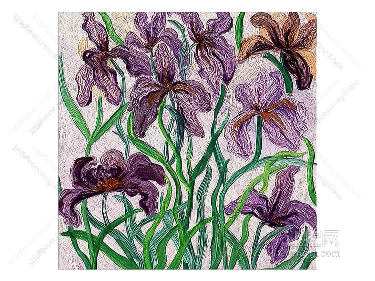 现代油画 花卉画 装饰画