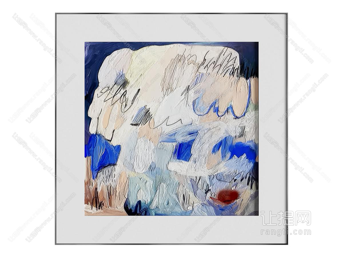 现代装饰画 抽象画 油画