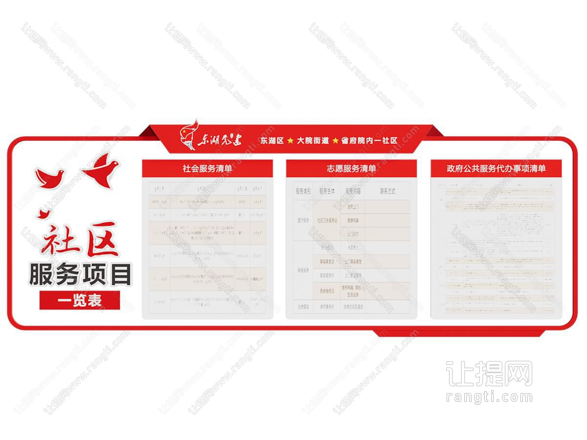 现代社区党建文化墙