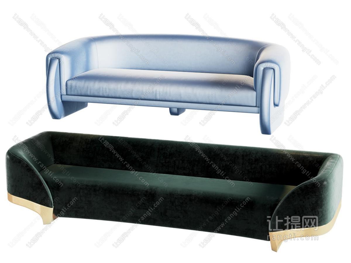 后现代双人沙发