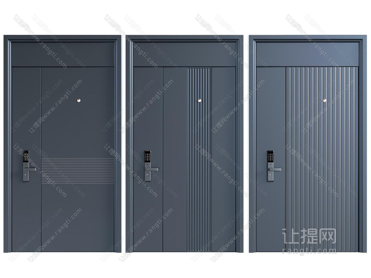 现代入户大门 密码门 防盗门