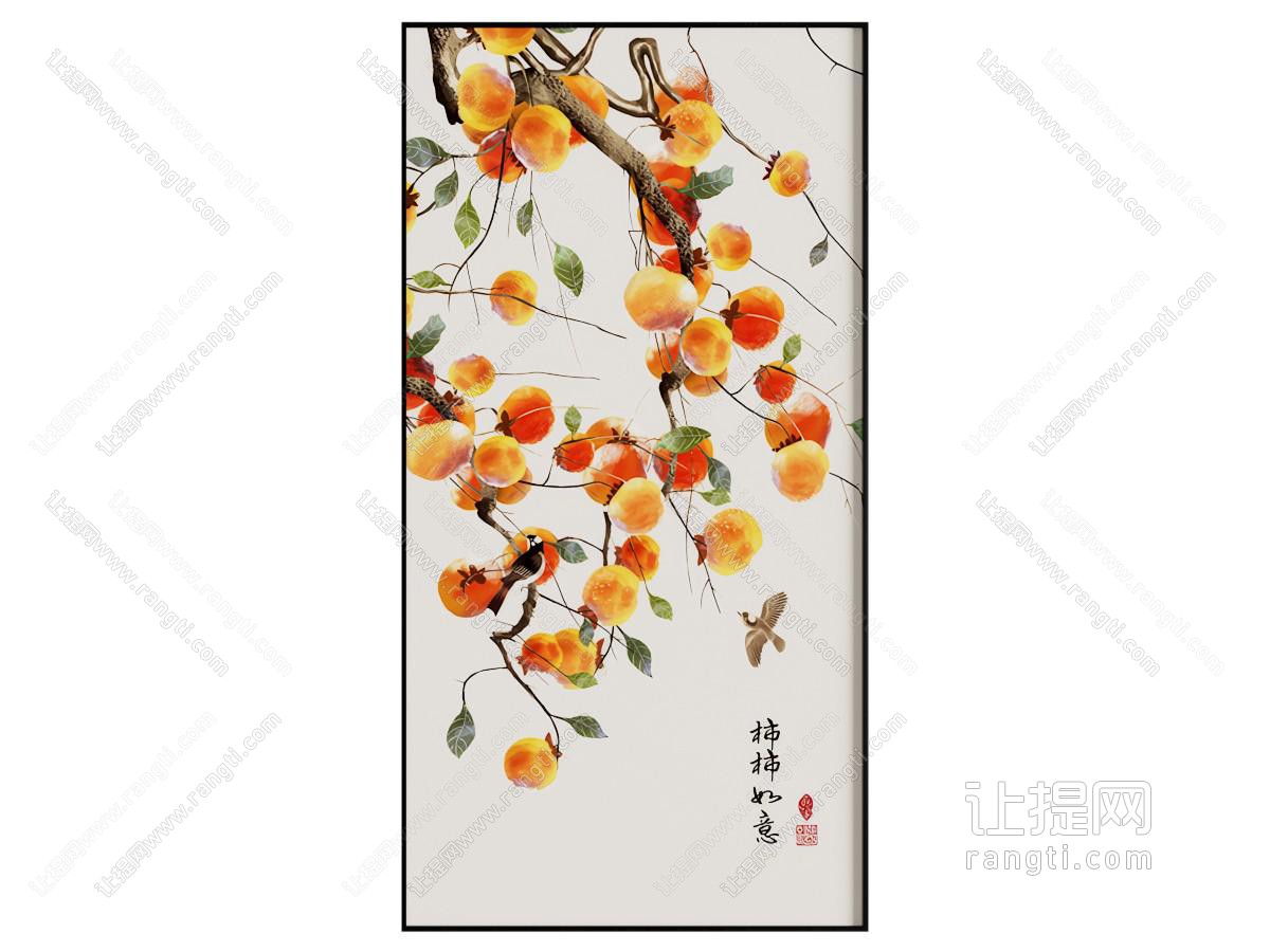 新中式玄关装饰画