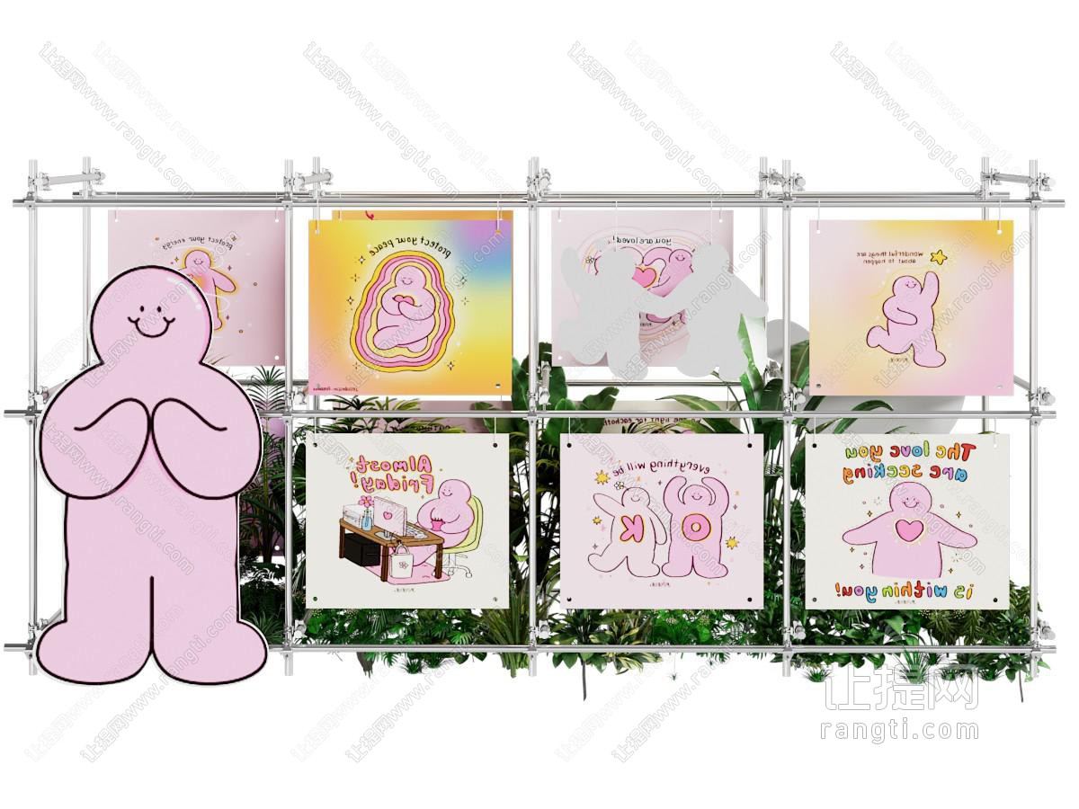 现代美陈 展示架 架子