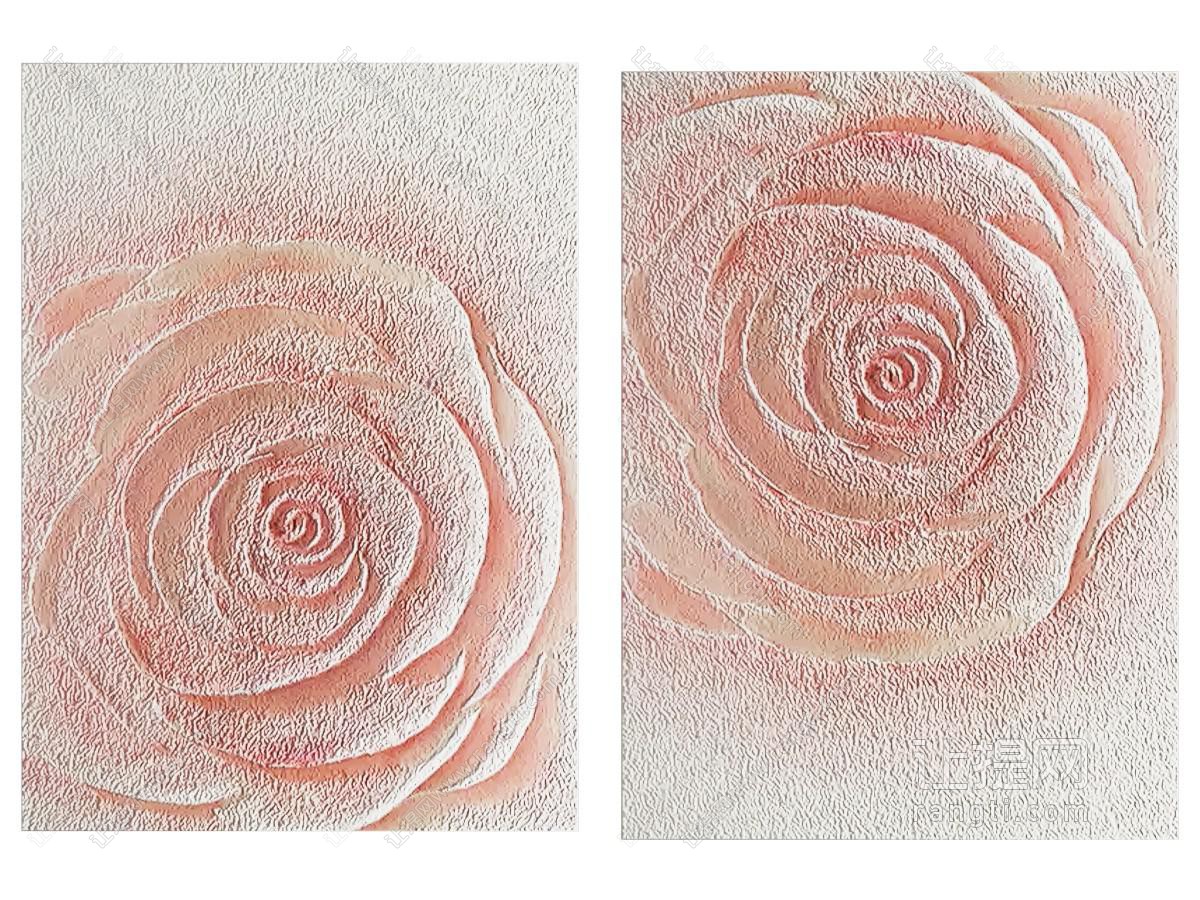 花卉装饰画 颜料画