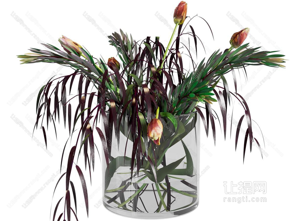 花瓶花卉