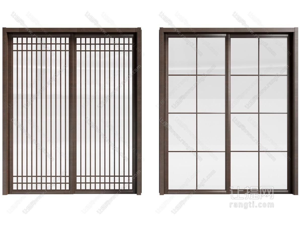 新中式推拉门 厨卫门
