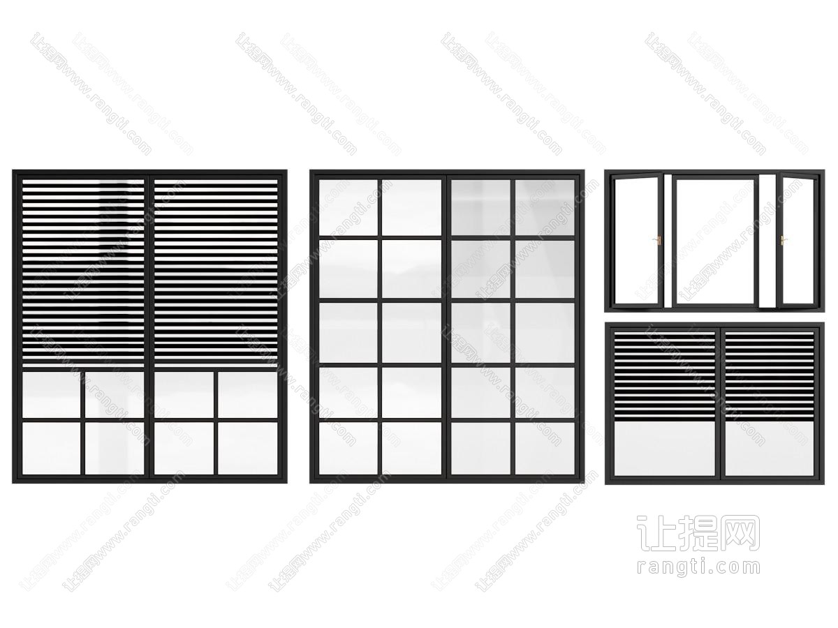 现代玻璃窗户