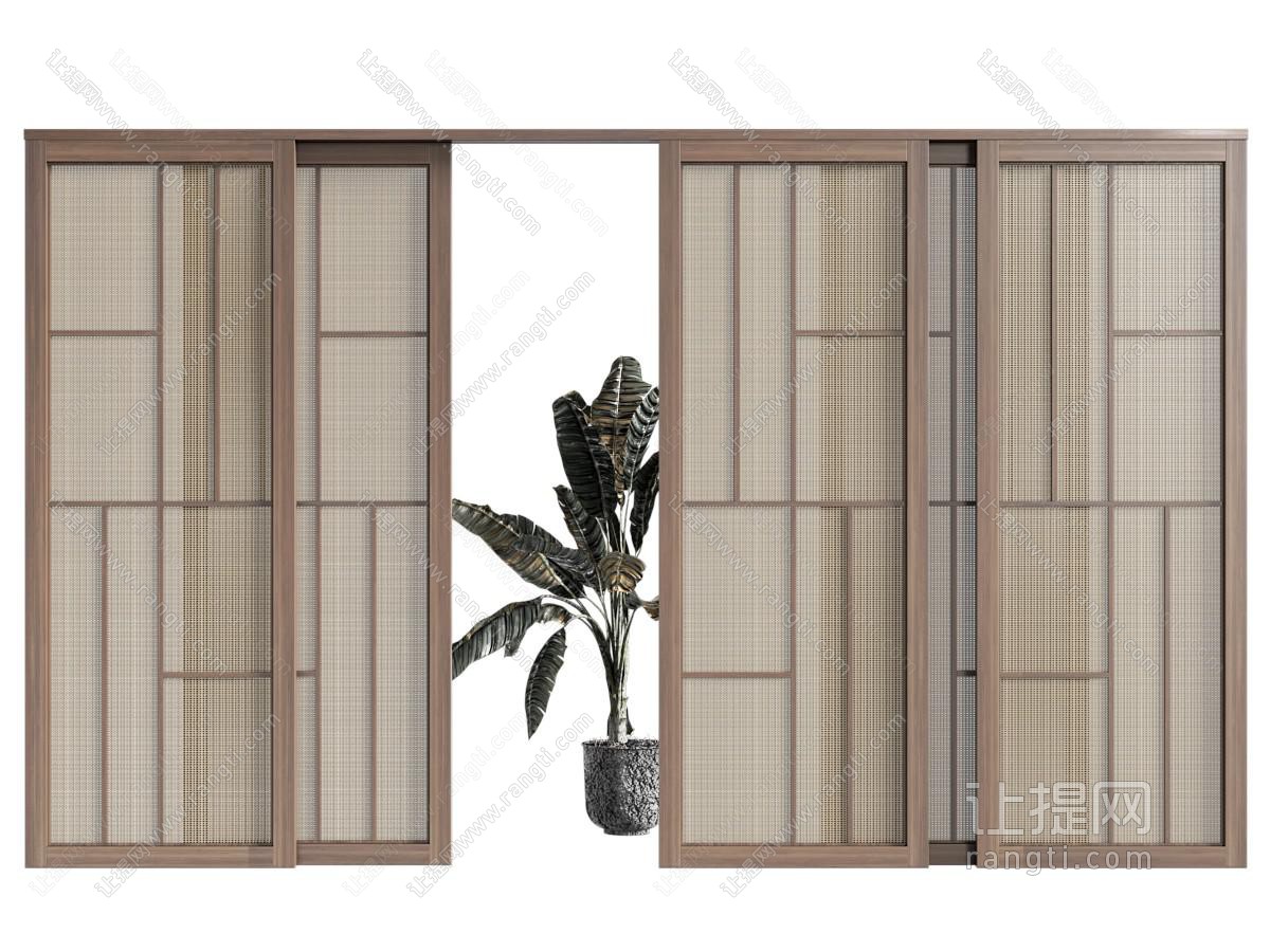 中古侘寂推拉门