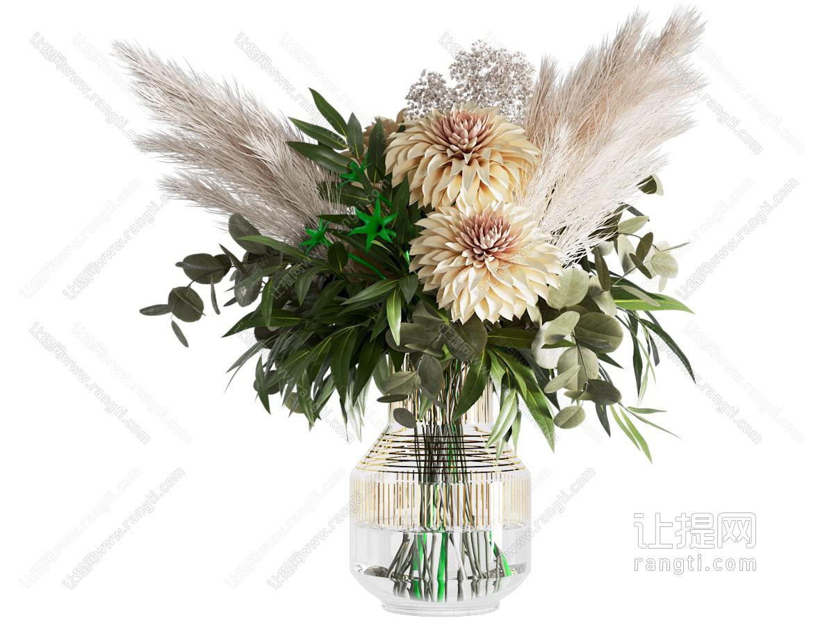 现代法式花瓶 花艺