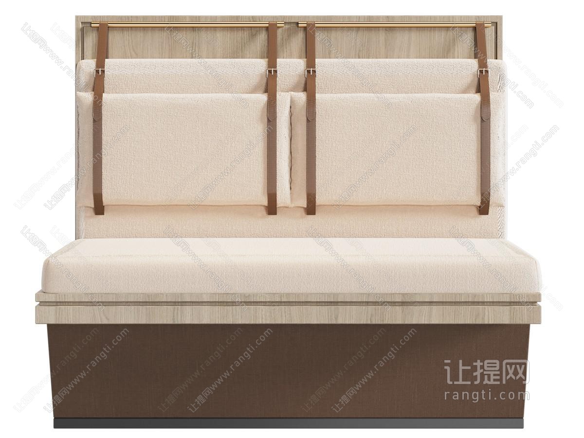 现代卡座沙发