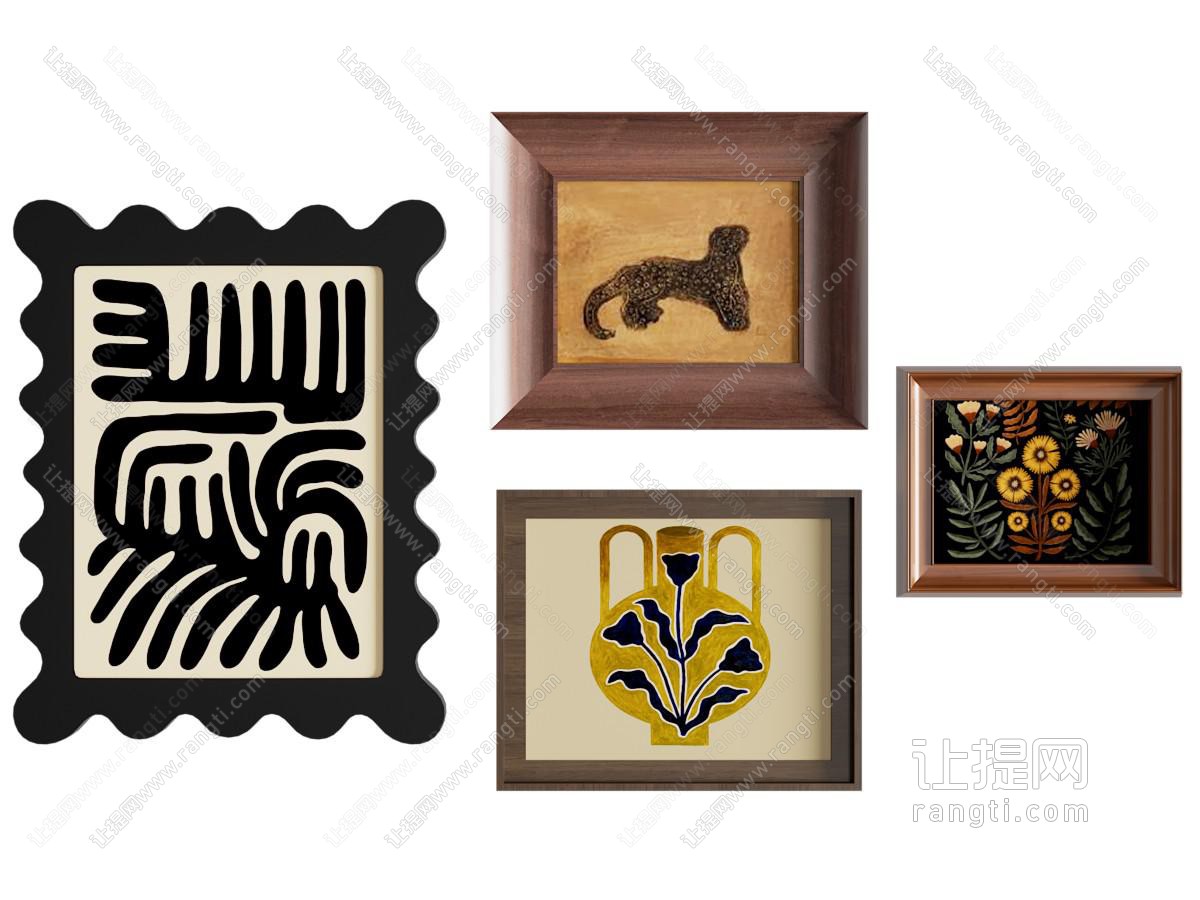 中古现代装饰挂画