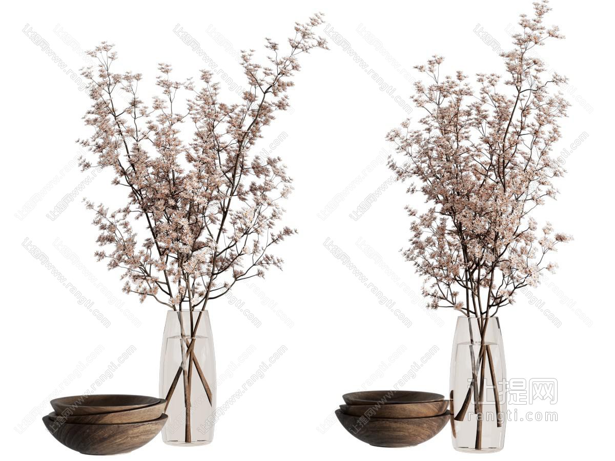 现代花瓶 花艺 干花 插花