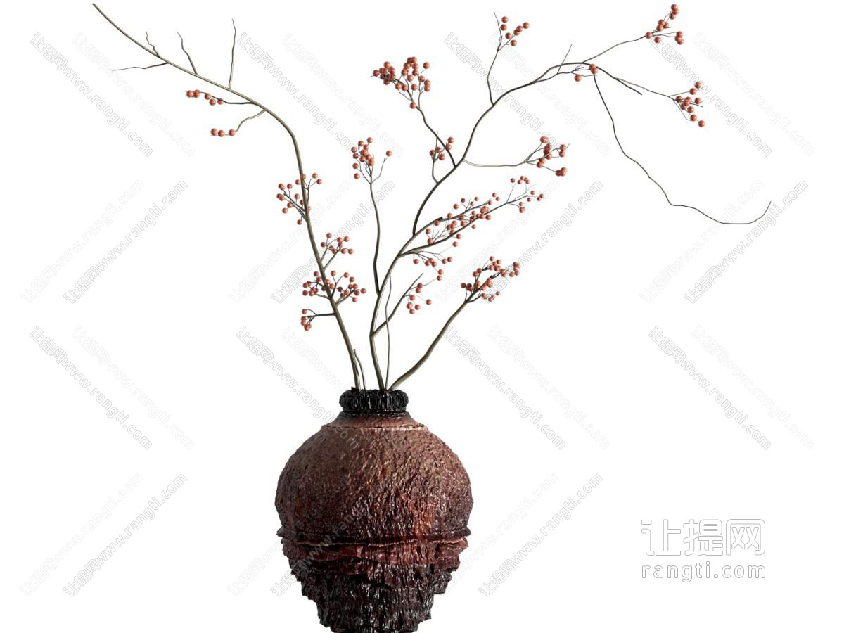 新中式花瓶花艺 插花花艺