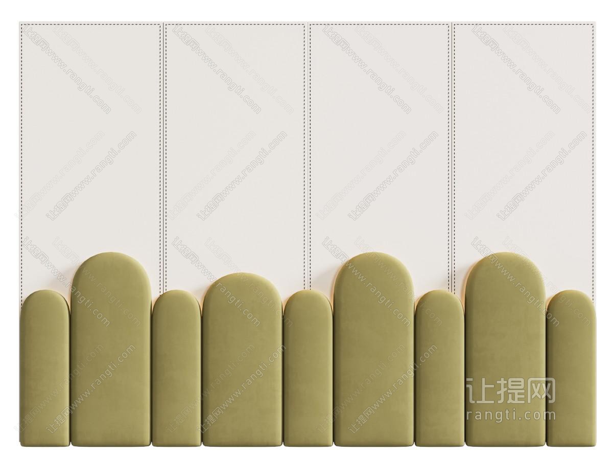 现代床头背景墙