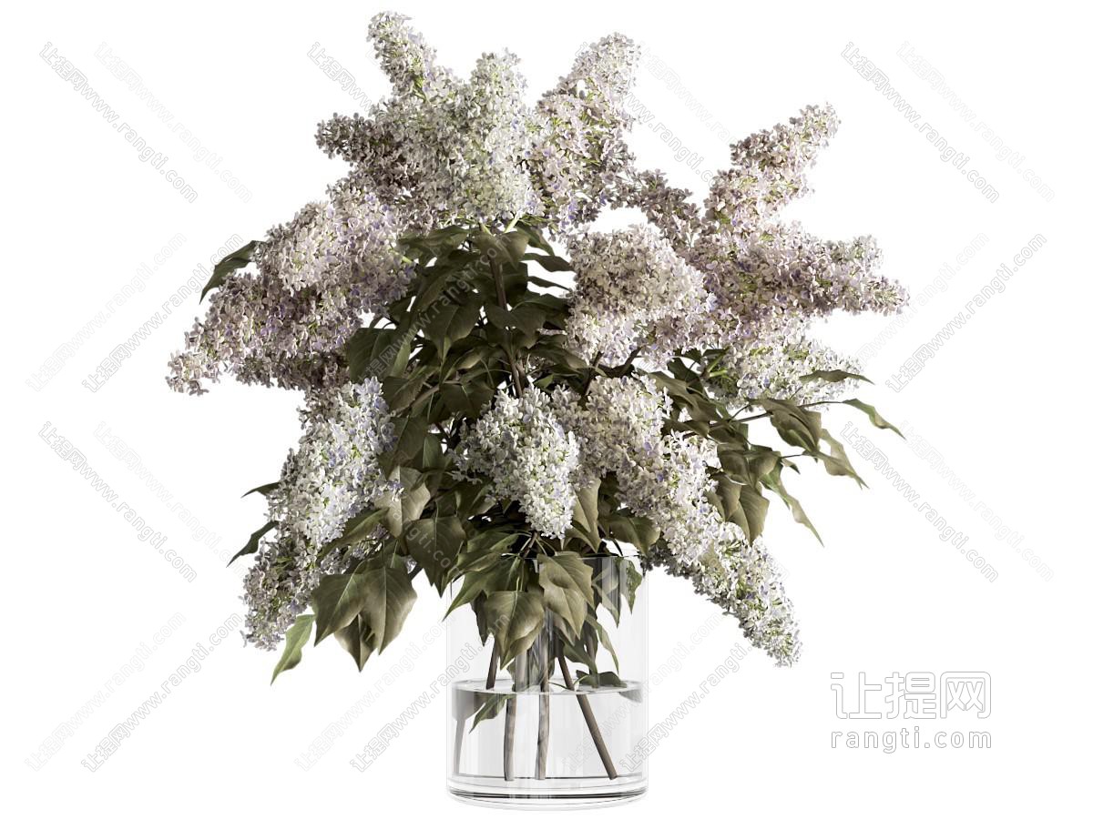 现代玻璃花瓶花艺