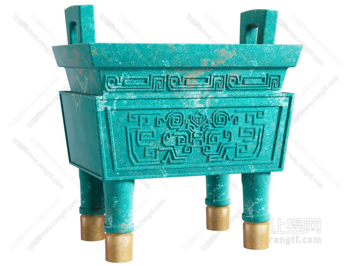 中式青铜鼎 摆件组合