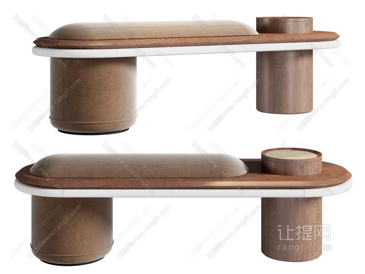 现代中古沙发凳