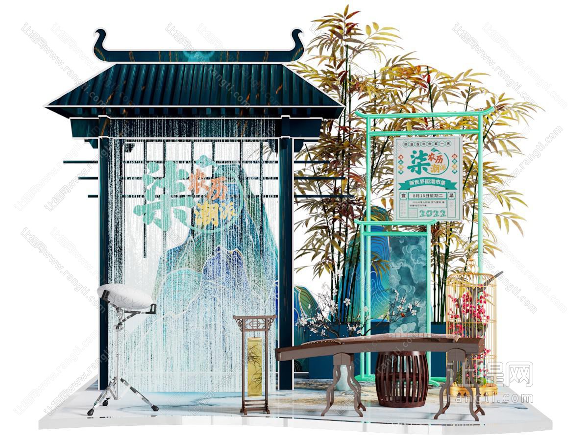 古风美陈DP打卡点