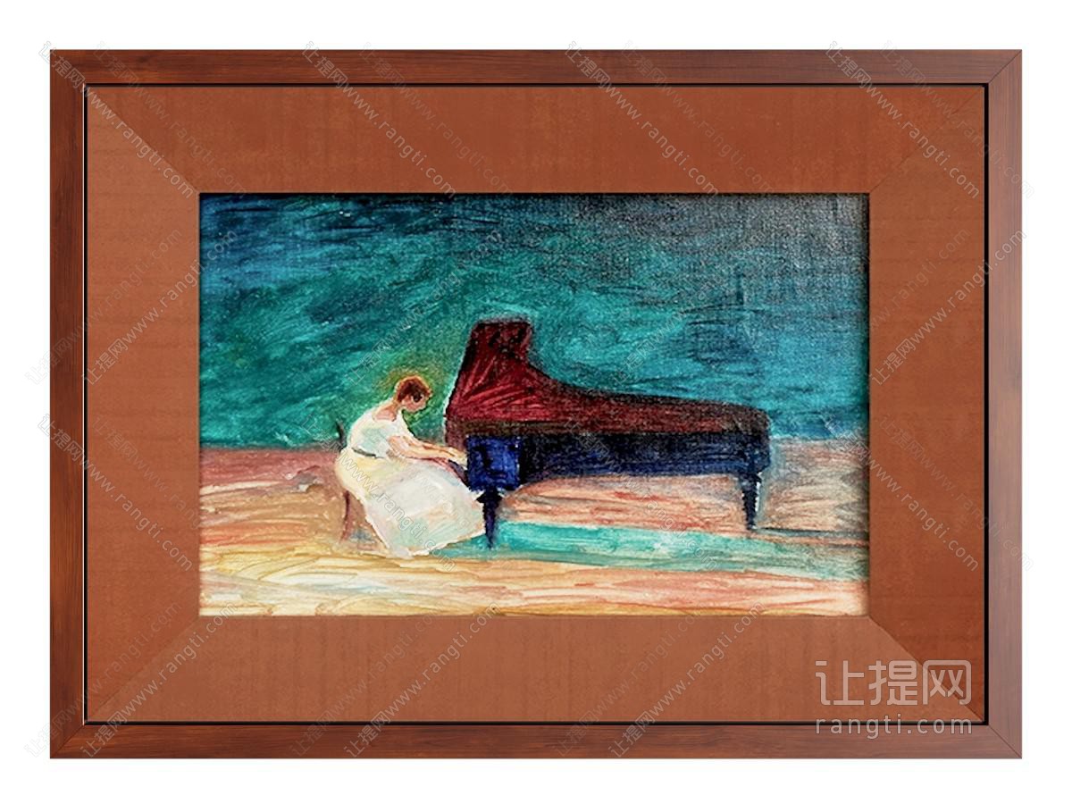 法式中古挂画 油画 复古挂画