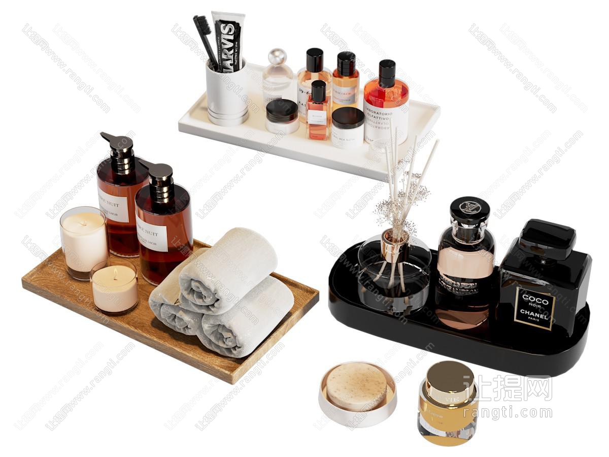 现代卫浴用品 香水 洗护用品